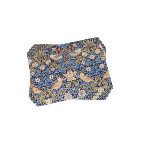Pimpernel Placemats Morris Strawberry Thief Blue Set of 4 Pimpernel Placemats Morris Strawberry Thief Blue Set of 4