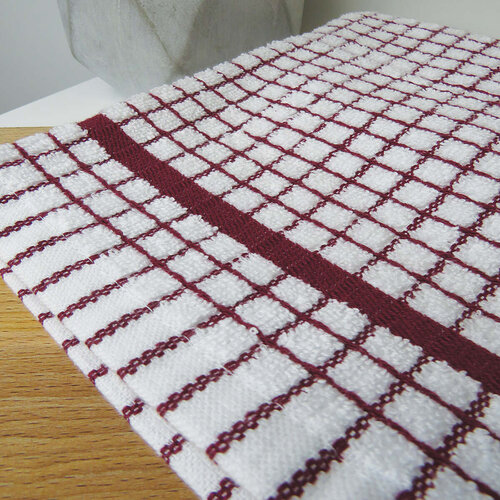 Samuel Lamont Poli-dri Cotton Tea Towel Burgundy