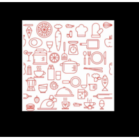 Swedish Cloth Kitchen Print Red