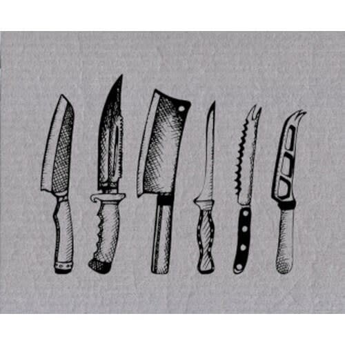 Euroscrubby Swedish Cloth Kitchen Knives Grey Euroscrubby Swedish Cloth Kitchen Knives Grey