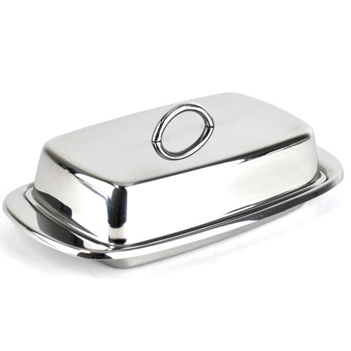 Danesco Butter Dish Stainless Steel Wide Stick