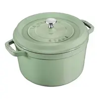Staub Dutch Oven Round High 5qt Sage Green