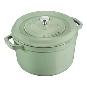 Staub Staub Dutch Oven Round High 5qt Sage Green