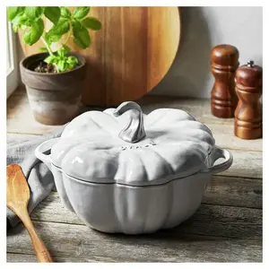 Staub Dutch Oven Pumpkin Shaped White 3.3L