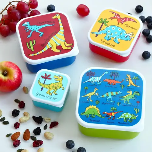 TYRELL Snack Boxes DINOSAUR Set of 4