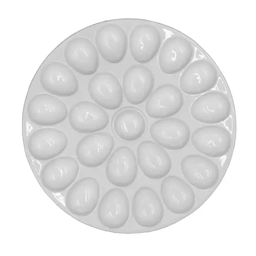KITCHENBASICS Devilled Egg Tray Round Holds 25