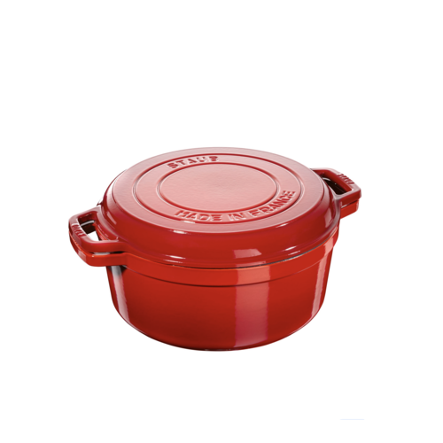 Staub Braiser and Grill 6.45 QT STAUB Cherry Red