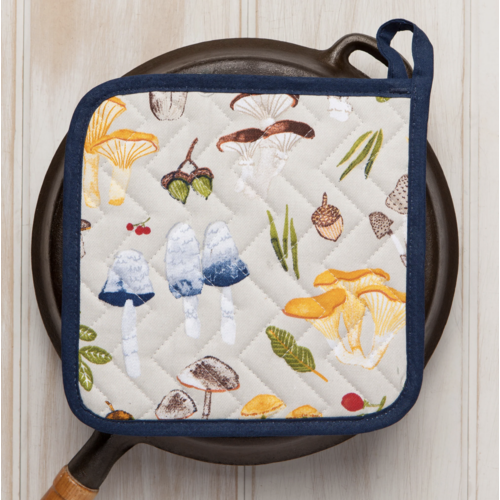 Now Designs Pot Holder Set Field Mushrooms