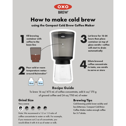 OXO OXO BREW Compact Cold Brew Coffee Maker