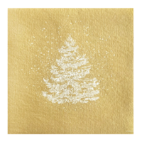 Napkin Dinner Paviot Sapin Roi Des Forets Or