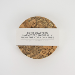 LIGA Natural Cork Coaster Set of 4