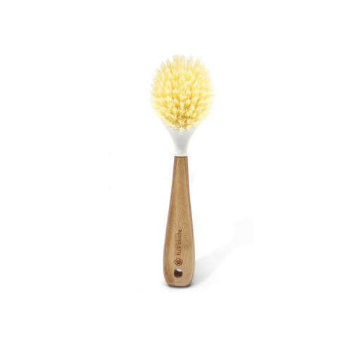 Full Circle White & Bamboo Be Good Dish Brush