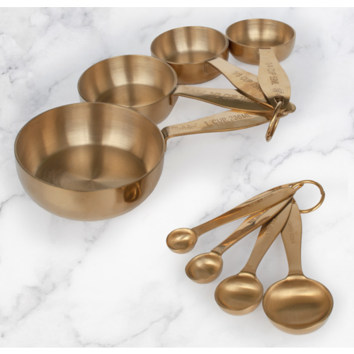 Maison Plus Measuring Spoons Gold Set of 4 (Hand-Wash only)