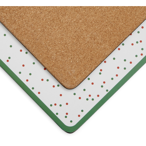 Pimpernel Placemats Christmas Tree Polka Dot Set of 4