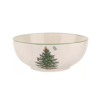 Christmas Tree Large Round Bowl