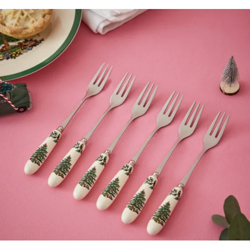 Spode Christmas Tree Appetizer Fork Spode Christmas Tree Appetizer Fork