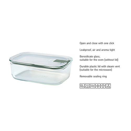 MEPAL Easyclip Glass Box 1L