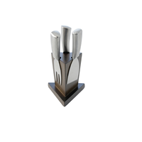 Cheese Knife Block Set with 3 Knives