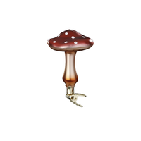 Forest Mushroom Glass Ornament
