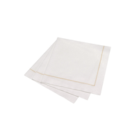 Dinner Napkin Hemstitch Gold Party Pack