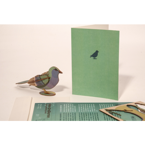 Cose Nuove Laser-cut 3D Wood Card Sparrow