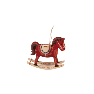 Cose Nuove Laser-cut 3D Wood Card Rocking Horse