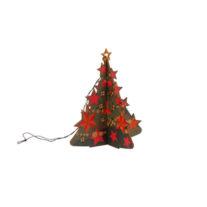 Cose Nuove Laser-cut 3D Wood Card Christmas Tree Cose Nuove Laser-cut 3D Wood Card Christmas Tree