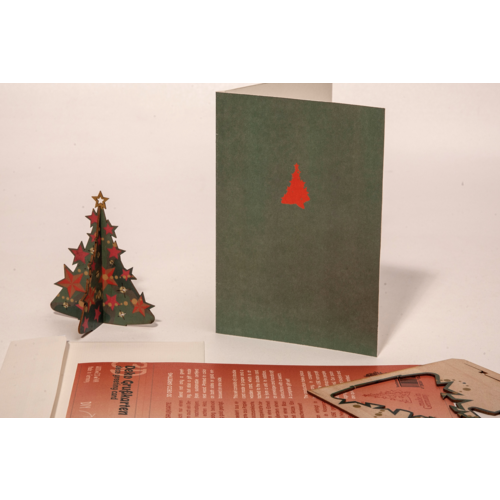 Cose Nuove Laser-cut 3D Wood Card Christmas Tree Cose Nuove Laser-cut 3D Wood Card Christmas Tree