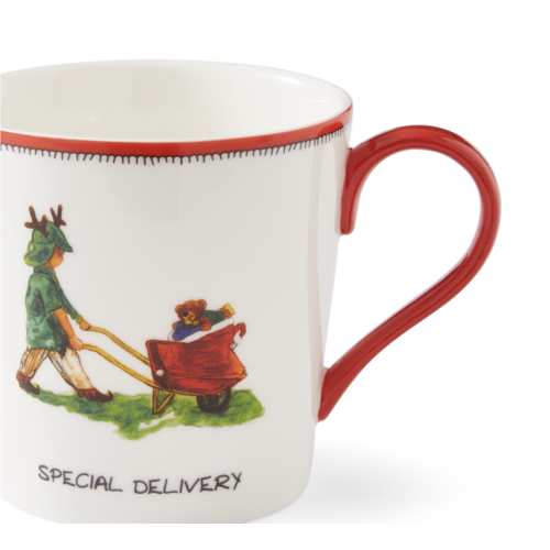 Kit Kemp Christmas Doodles Special Delivery Mug