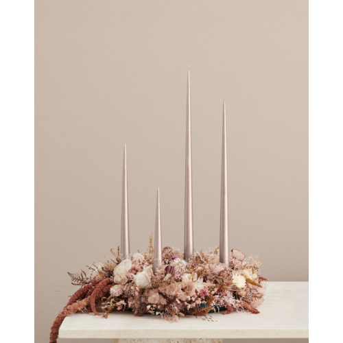 Ester & Erik Taper Candle 12 inch Champagne Metallic