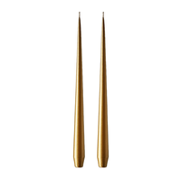 Taper Candle 12 inch Gold Metallic