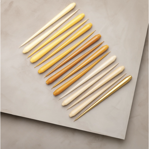 Ester & Erik Taper Candle 12 inch Gold Metallic