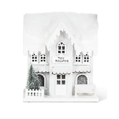 Abbott Small Snowy Toy Shop with LED Lights