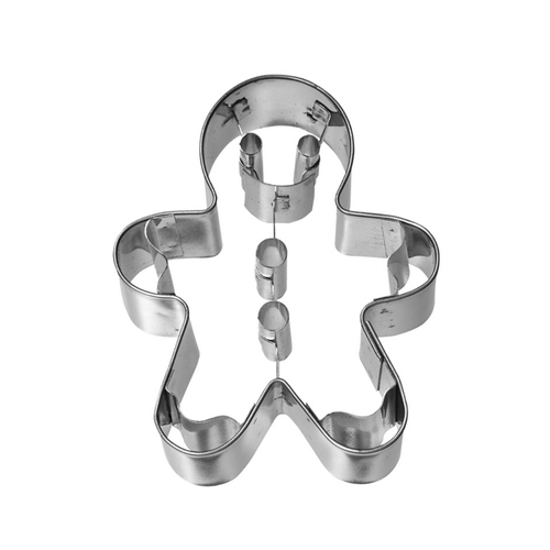 Mrs Birkmann Gingerbread Man Cookie Cutter with Embossing Mrs Birkmann Gingerbread Man Cookie Cutter with Embossing
