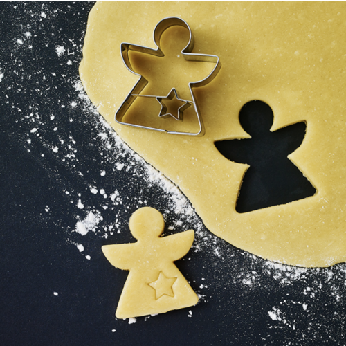 Mrs Birkmann Angel Cookie Cutter with Embossing