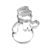 Snowman Cookie Cutter with Embossing