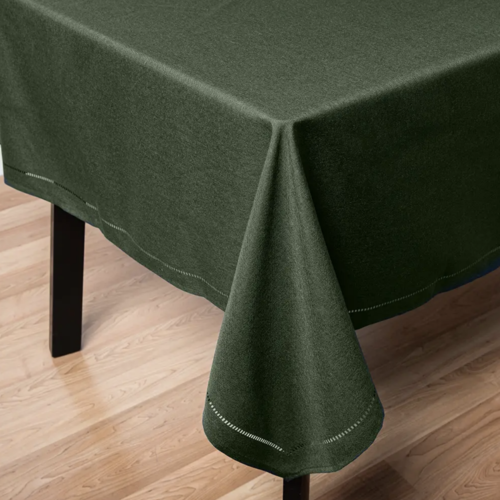 Harman Hemstitch Tablecloth 52x70 Forest