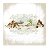 Napkin Lunch Paper Nostalgic Medallion