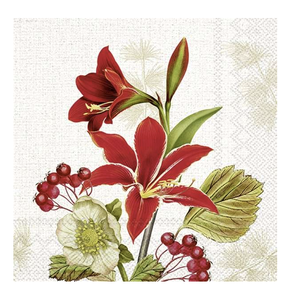 IHR Napkin Lunch Paper Nostalgic Amaryllis