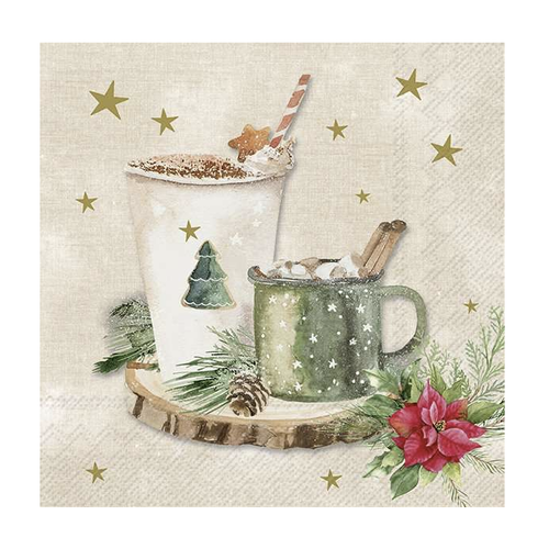 IHR Napkin Lunch Paper Christmas Drinks IHR Napkin Lunch Paper Christmas Drinks