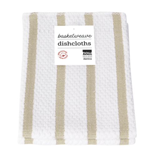 Now Designs Dishcloth Basketweave Sandstone