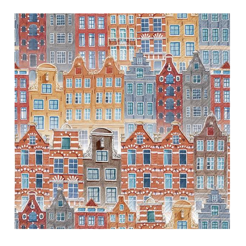 IHR Napkin Lunch Paper Amsterdam Houses