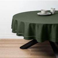 Hemstitch Tablecloth 70 Round Forest