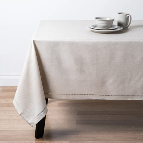 Harman Hemstitch Tablecloth 60x90 Linen