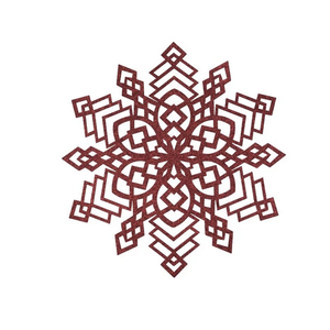 Harman Shimmer Snowflake Placemat Red