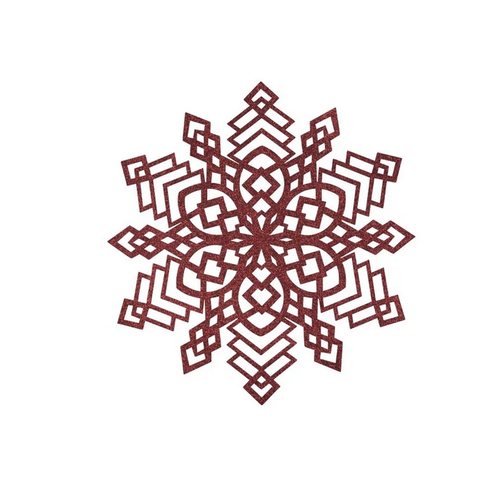 Harman Shimmer Snowflake Placemat Red