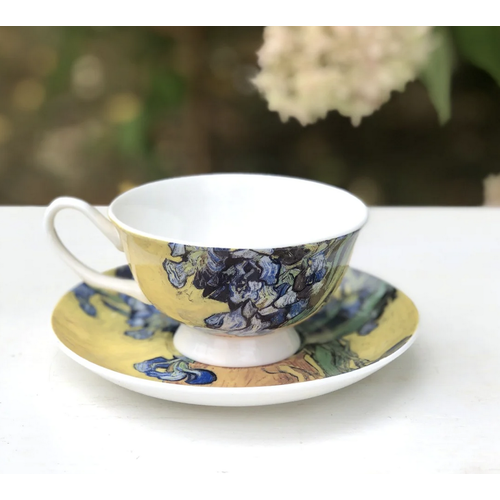 McIntosh Van Gogh Irises Cup & Saucer