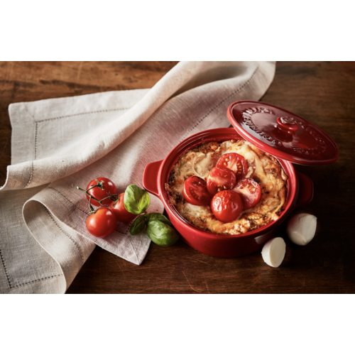 Gourmet du Village Brie Baker Red Ceramic