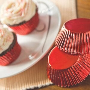 Fox Run Bake Cup Foil Red