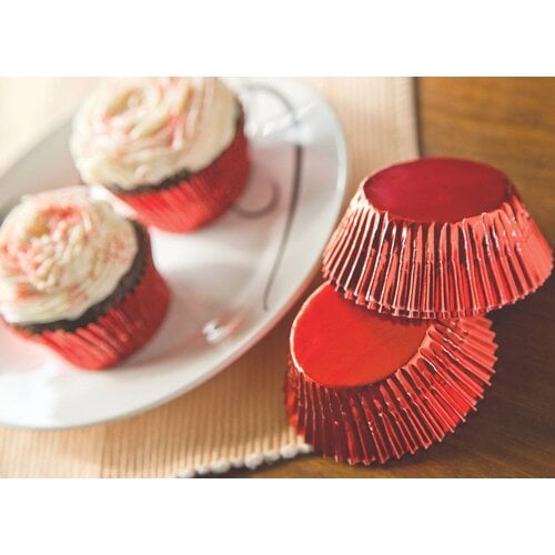 Fox Run Bake Cup Foil Red